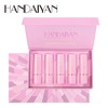 HANDAIYAN 5pcs Matte Lipstick Set Waterproof Long Lasting Non-stick Cup