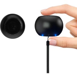 2Pack Portable Mini Speaker, Bluetooth Tiny Speaker,Wireless Micro Speaker for Phone/PC/Tablet, Rechargeable Battery, Built-in Microphone, Cute Mini Speaker with Strap to Carry, Black - Color: red