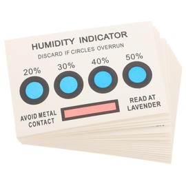 MUCKLILY Pack of 20 Colour Changing Moisture Indicator Cards for Accurate Moisture Detection and Moisture Sensor, Reusable Moisture Monitoring Strips for Versatile Environments