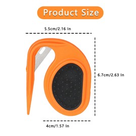 Pet Knotting Comb, De Knotting Comb with Steel Blade, Pet Grooming Brush Safety Dematting Comb Hair Removal Tangles for Dogs Cats (Orange)