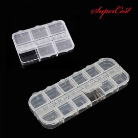 Multi-purpose storage case for nail art parts, stones, etc. (6 compartments, 12 compartments) / 네일아트 파츠 스톤등 다용도 보관함 6칸 12칸 케이스