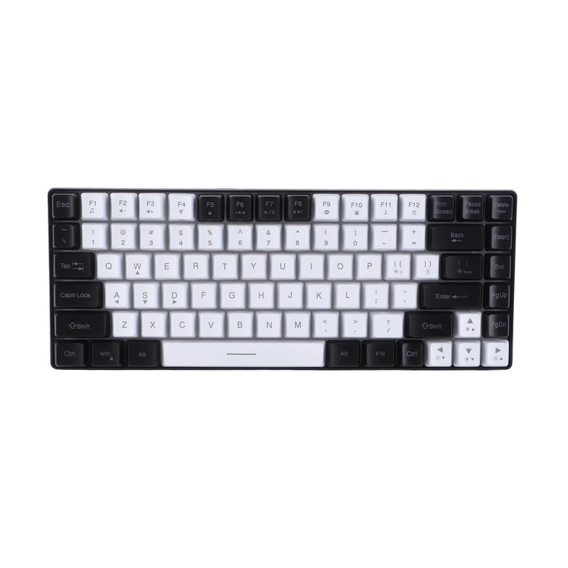 Gaming Keyboard Type C 84 Keys RGB Backlit Ergonomically Curved