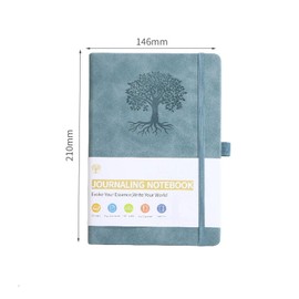 A5 Lined Journal Notebook, 192 Pages Hardcover Notebook for Women and Men,Ideal for Journaling, Writing, Work and Note Taking (Black)