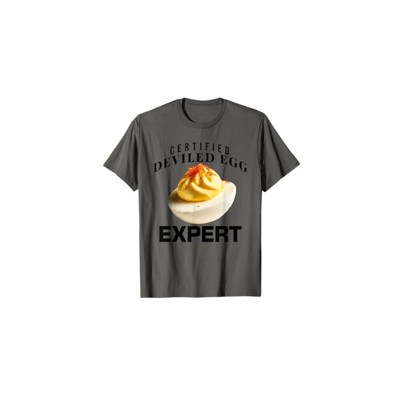Certified Deviled Egg Expert Funny Thanksgiving Deviled Eggs T-Shirt