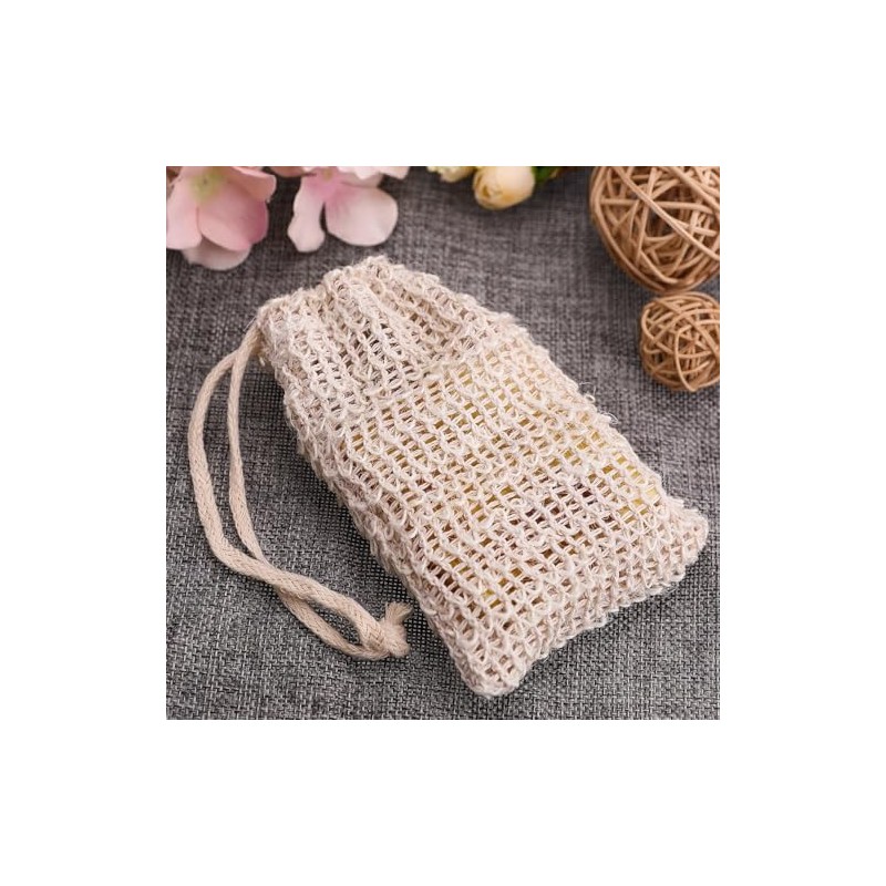 Triko Bolsa de Jabón de Sisal Natural, Juego de 5