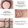 Colour Correcting Powder Foundation - Oil-control Baked Foundation for Mature