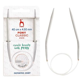 Pony Classic Circular kni. ndls Aluminium 40cm 4.50mm - 1pc