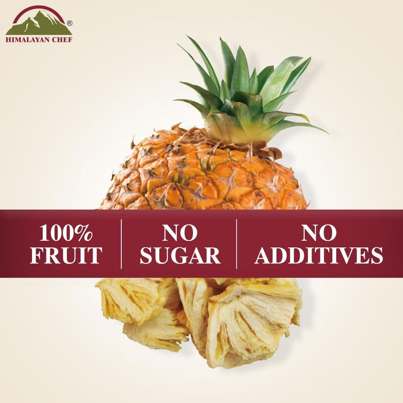 Himalayan Chef Freeze-Dried Fruit – 15g/Each Freeze-Dried Pineapple | Organic