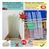 Barra De Silicona Transparente 1kg Alta Viscosidad 7mm