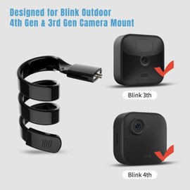 Gusfeliz Flexible Twist Mount for Blink XT, Blink XT2, Blink Mini, Blink Outdoor 4 (4th Gen) / (3rd Gen) Gooseneck Mount for Blink Outdoor Camera,2 Pack