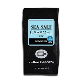 Sea Salt Caramel Flavored Coffee SWP Decaf, Specialty Arabica Coffee, Medium Roast, 12 ounce, Very Fine