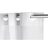 Croydex Hookless Textile White Shower Curtain, No Curtain Rings Required,