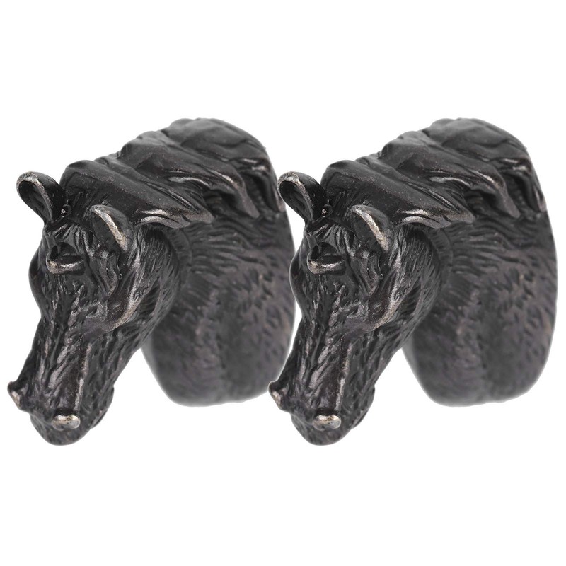2 Sets Modern Stylish Cabinet Handles Zinc Alloy Waterproof Horse