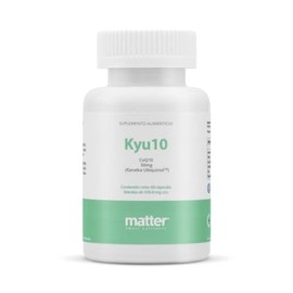 MATTER SMART NUTRIENTS | KYU10 | Suplemento alimenticio con CoQ10 (Kaneka Ubiquinol)| 60 cápsulas vegetales | Sin Azúcar |Sin Gluten | Sin OGMs | Veganas