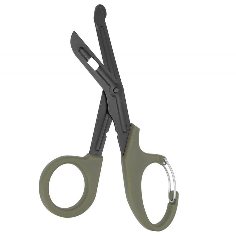 Titanium Bandage Shears Scissors EMT and Trauma Shears, Bent Stealth