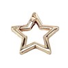Star-Shaped Stainless Steel Keychain Clip - Carabiner Snap Hooks with