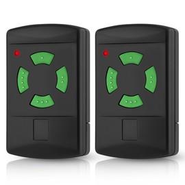 pepape Set of 2 garage door remote control for Hörmann HSM4-26.975, HSM2-26.975, HS2-26.975, DH01-26.975, DHM02-26.975, compatible with Hörmann 26.975 MHz garage door opener, hand transmitter