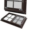 NeatiEase 2 Pack Shed Windows with Black Frame, 12x 18