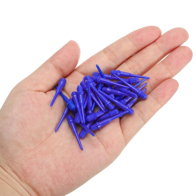 YOKIVE 50 Pcs Plastic Dart Tips, Game 2BA Thread Soft