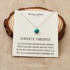 Philip Jones Synthetic Turquoise Necklace with Quote Card