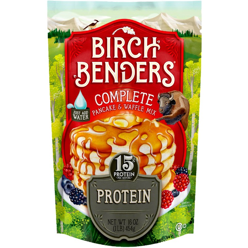 Birch Benders Pancake and Waffle Mix with Whey, Protein, 16
