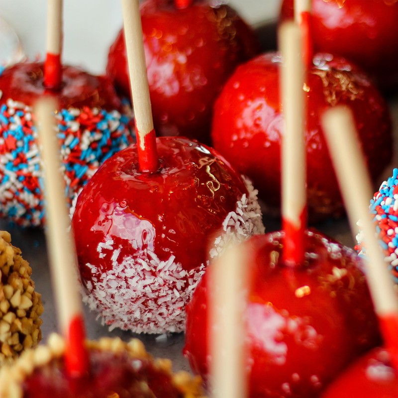 BambooMN 6 mm thick bamboo half-point candy apple, corn dog,