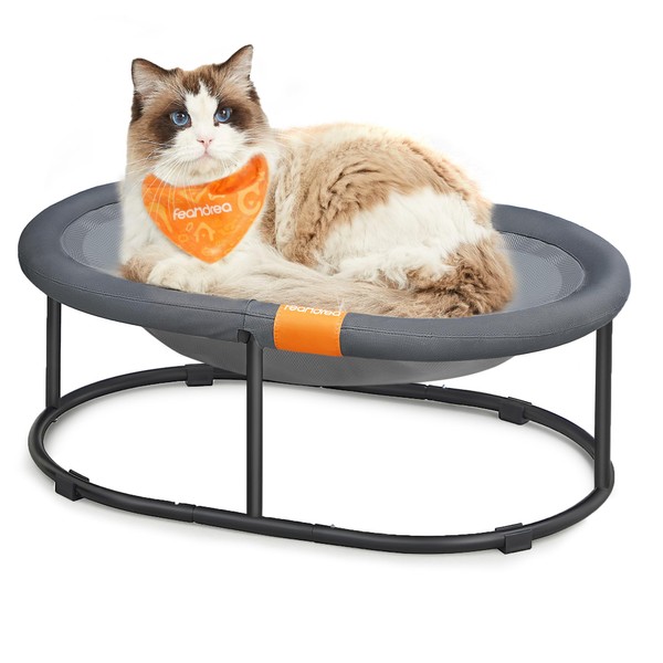 Feandrea Pet Bed, Elevated Cat Bed for Large Cats, Dog