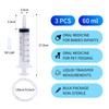 3 x syringes 60 ml, 60 ml syringe, 60 ml