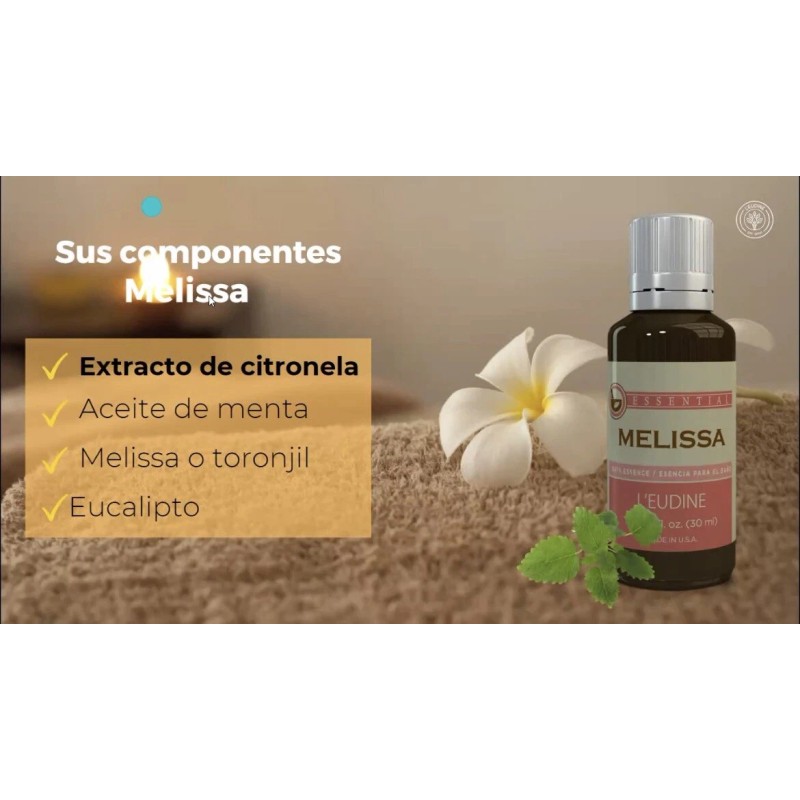 L`eudine Leudine Melissa Oil Elimina La Ansiedad 1 Fl Oz