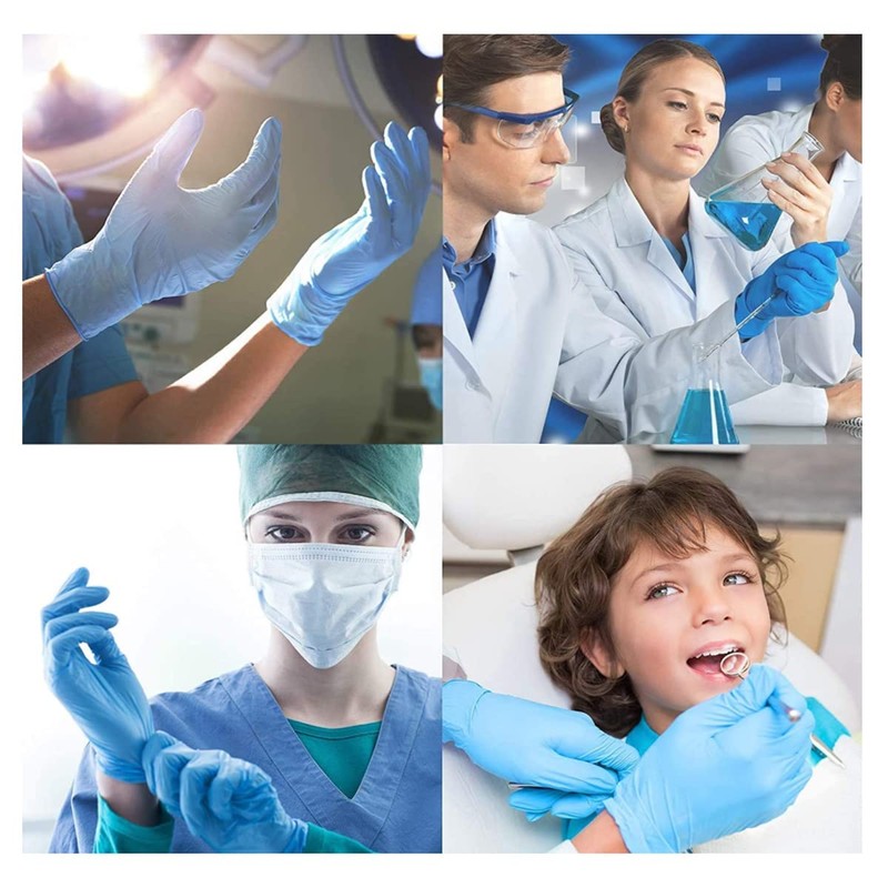 Basic Medical Synmax Vinyl Exam Gloves - Latex-Free & Powder-Free