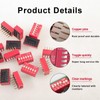 20pcs Double Row Dip Switch 6 Position Slide Type Switch