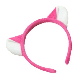 Minkissy 1pc Adorable Cat Ear Headband for Parties Festivals and Cosplay Lightweight Animal Ears Hair Accessory Rosy for and Special Occasions