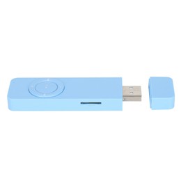 MP3 Player USB Stick, MP3 Player, MP3 Player with USB MP3 MP4 Player, MP3 Music Player, Portable Music Media MP3 Player with Lanyard for Listening to Music (Blue)