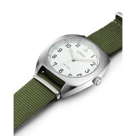 CIVO Watches Military Men's Sport Analogue Quartz Waterproof Outdoor Business Cool Modern, A-1 Green/Forest Green Pioneer, Strap.