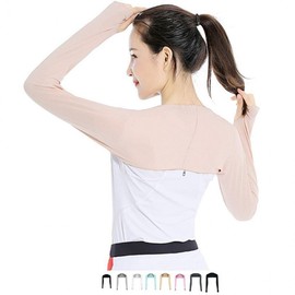 UV Protection Shoulder Cool Arm Sleeves for Driving & Outdoor Sports Cycling Pink 2ea