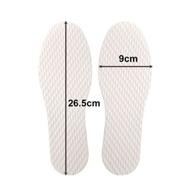 Wowlife 5/10/20 Pairs Disposable Breathable Thin Insoles Barefoot Insoles for US Size 6-9 (5 Pairs)