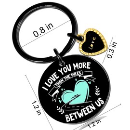 Ikacvb Stocking Stuffers For Couple Wife Husband Romantic Christmas Gifts For Boyfriend Girlfriend Couples Keychains Christmas Gifts Stocking Stuffers For Adults