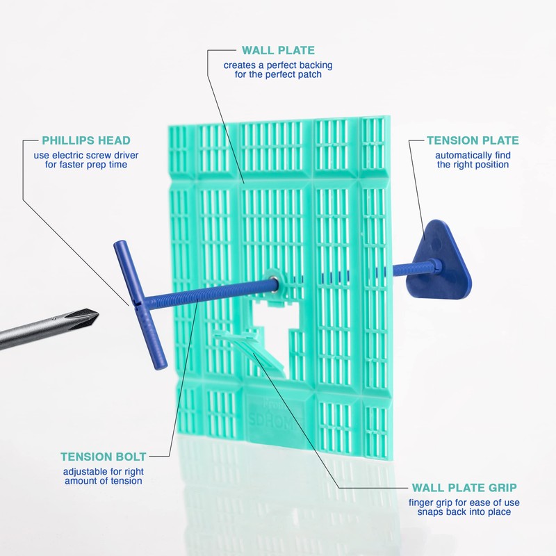 SDHome Perfect Wall Patch - Wall Plate 3-Pack - Repairs
