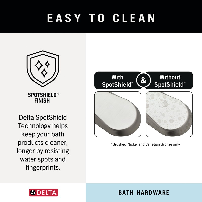 Delta ARV64-DN Arvo 4-Piece Bath Hardware Set 18-in Towel Bar
