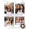 LaaVoo Tape Extensions, Real Hair, 40 cm, Invisible Hair Extensions,