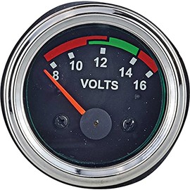 DB Electrical 640-01001 0-18 Volt Voltage Gauge- Lighted