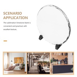 Abaodam Photo Frame Blank Photo Slates Photo Plaque Frame Stone Slate Plate Sublimation Limestone Lithograph