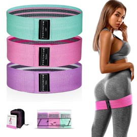 Límite-MX Bandas de Resistencia Set,Bandas de Ejercicio de Resistencia mejoradas para piernas y Nalgas,Bandas De Resistencia En Látex Multifuncional para Yoga, Pilate, Crossfit,3 Niveles(3 Pack)