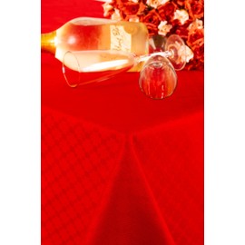 ESSE HOME Rectangular Tablecloth - Square - Round - Oval - Pure Cotton - IRMA (T, 140 x 240)