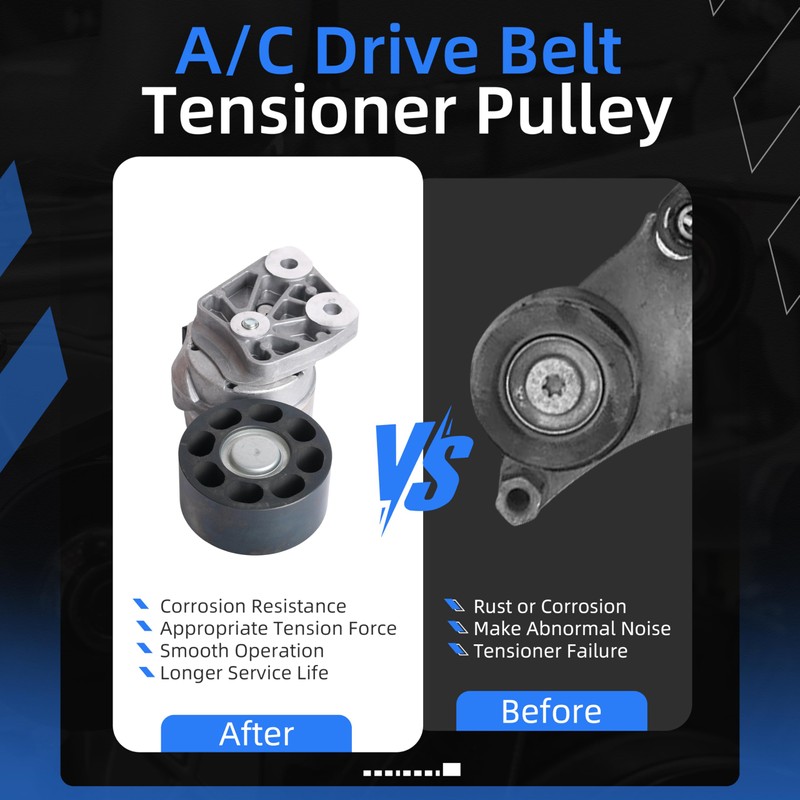 A/C Drive Belt Tensioner Kit, Compatible with Volvo D13, 23669027