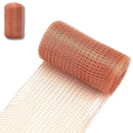 AUCANNIO Copper Mesh UK, Anti Slug Snail Copper Mesh, 12.7cm/5in x 6m/20 Feet Fine Wire Mesh Roll Double Layer Knit Copper Wire Mesh, Copper Wire for Slug, Metal Copper Tape for Plants Slug Control