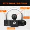 METOWARE Universal Trailer Coupler Lock, Adjustable Heavy-Duty Trailer Htich Locks