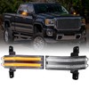 HTZCMOTO LED Side Mirror Turn Signal Light Compatible with Silverado/Sierra
