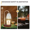 TOACSUCP Candle Warmer Lamp with 3 Bulbs, Adjustable Height Dimmable