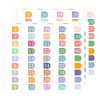 1 to 40 Number Index Labels Multicolor Index File Folder